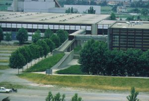 Gare routière des JO de 1968, actuel palais d'exposition de Grenoble Alpexpo